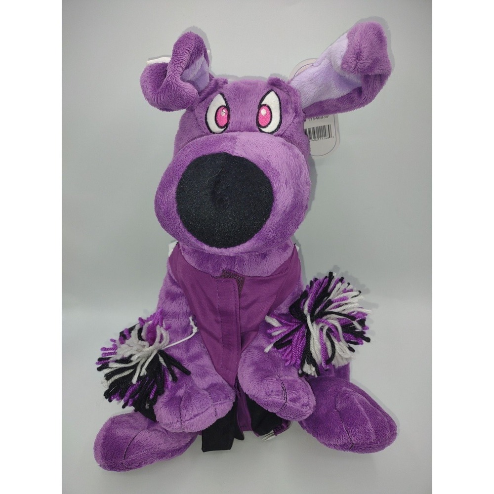 14" 2007 ANIMALAND Purple PLUSH Champ PUPPY Dog w/ Cheer Outfit 4